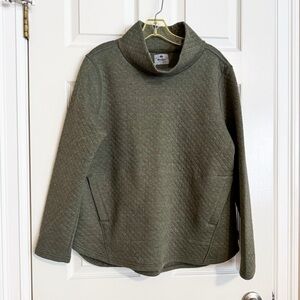 WindRiver by Marks Women’s Long Sleeve Cowl Neckline Quilted Pullover,Size L